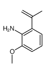 Benzenamine,2-methoxy-6-(1-methylethenyl)- Structure