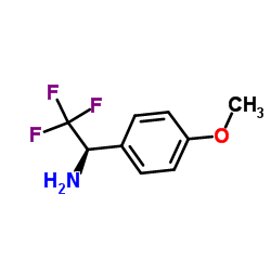 (1R)-2,2,2-Trifluoro-1-(4-methoxyphenyl)ethanamine Structure