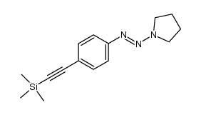 1-(4-trimethylsilylethynylphenyl)-3,3-tetramethylenetriazene Structure