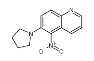5-NITRO-6-(PYRROLIDIN-1-YL)QUINOLINE Structure