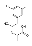 (2-(3,5-二氟苯基)乙酰基)-L-丙氨酸结构式