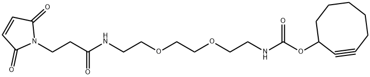 SCO-PEG2-马来酰亚胺结构式