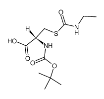 N-Boc-S-(ethylcarbamoyl)-L-cysteine Structure