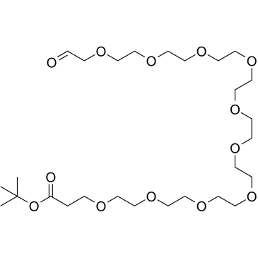 Ald-CH2-PEG10-Boc结构式