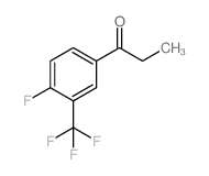 4′-氟-3′-(三氟甲基)苯乙酮结构式