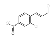 2-Propenal,3-(2-chloro-4-nitrophenyl)-结构式