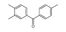(3,4-dimethylphenyl)-(4-methylphenyl)methanone结构式