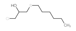 2-Propanol,1-chloro-3-(hexylthio)- structure