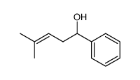 4-methyl-1-phenyl-pent-3-en-1-ol结构式