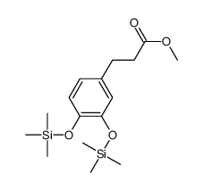 3-[3,4-Bis(trimethylsilyloxy)phenyl]propionic acid methyl ester结构式