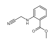Benzoic acid, 2-[(cyanomethyl)amino]-, methyl ester (9CI) structure