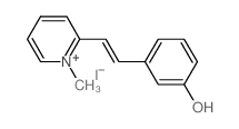 3-[(E)-2-(1-methyl-2H-pyridin-2-yl)ethenyl]phenol结构式
