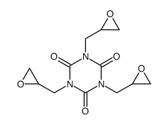 1,3,5-tris(oxiran-2-ylmethyl)-1,3,5-triazinane-2,4,6-trione structure