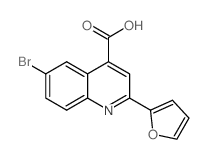 6-Bromo-2-(2-furyl)quinoline-4-carboxylic acid Structure
