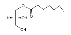 Heptanoic acid 2,3-dihydroxypropyl ester Structure