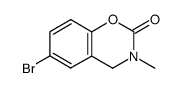 6-溴-3-甲基-3,4-二氢-2H-苯并[e][1,3]恶嗪-2-酮结构式