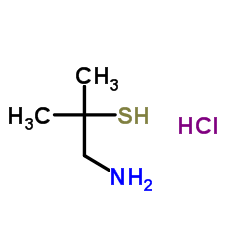 1-Amino-2-methylpropane-2-thiol Structure