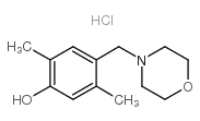 2,5-dimethyl-4-(morpholinomethyl)phenol hydrochloride structure