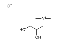 2,3-Dihydroxy-N,N,N-trimethylpropan-1-aminium chloride Structure