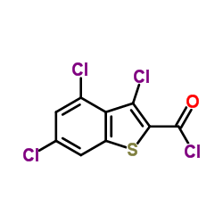 3,4,6-Trichloro-1-benzothiophene-2-carbonyl chloride Structure