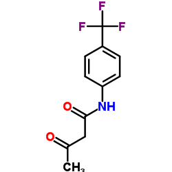 3-Oxo-N-[4-(trifluoromethyl)phenyl]butanamide Structure
