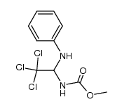 methyl (2,2,2-trichloro-1-(phenylamino)ethyl)carbamate Structure