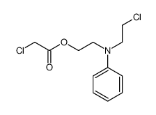 2-[N-(2-chloroethyl)anilino]ethyl 2-chloroacetate Structure