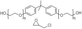 聚乙二醇-双酚 A-环氧氯丙烷共聚物结构式