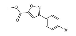 3-(4-溴苯基)异恶唑-5-甲酸甲酯结构式