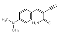 (E)-2-cyano-3-(4-dimethylaminophenyl)prop-2-enamide Structure