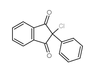 1H-Indene-1,3(2H)-dione, 2-chloro-2-phenyl-结构式