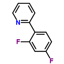 2-(2,4-二氟苯基)吡啶结构式