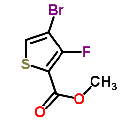 4-溴-3-氟-2-噻吩甲酸甲酯结构式