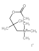 (3-acetyloxy-2,2-dimethyl-propyl)-trimethyl-azanium结构式