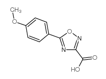 5-(4-甲氧基苯基)-1,2,4-噁二唑-3-羧酸结构式