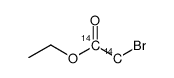 ethyl bromoacetate, [1,2-14c] Structure