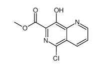 5-chloro-8-hydroxy-[1,6]naphthyridine-7-carboxylic acid methyl ester Structure