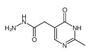 (2-methyl-6-oxo-1,6-dihydro-pyrimidin-5-yl)-acetic acid hydrazide Structure