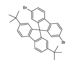 2,7-Dibromo-2',7'-di-tert-butyl-9,9'-spirobi[fluorene] Structure