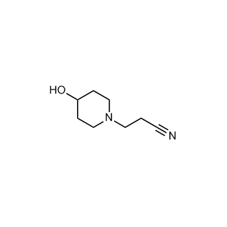 3-(4-羟基哌啶-1-基)丙腈结构式