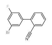 2-(3-bromo-5-fluorophenyl)benzonitrile Structure
