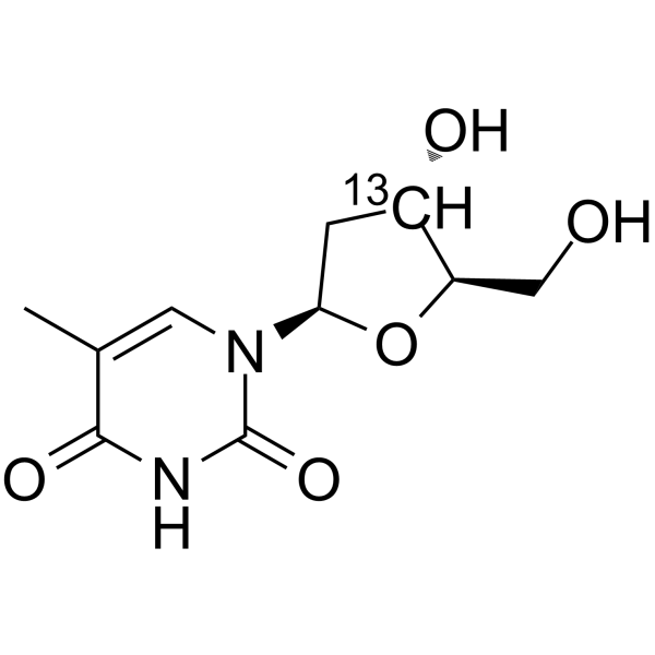 Thymidine-13C结构式