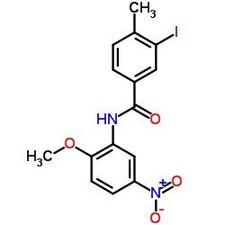 3-Iodo-N-(2-methoxy-5-nitrophenyl)-4-methylbenzamide Structure
