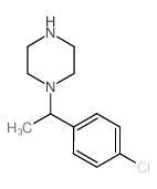 1-[1-(4-氯-苯基)-乙基]-哌嗪结构式