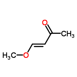 反式-4-甲氧基-3-丁烯-2-酮结构式