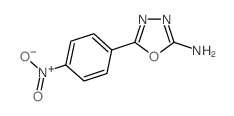 2-氨基-5-(4-硝基苯基)-1,3,4-噁二唑结构式