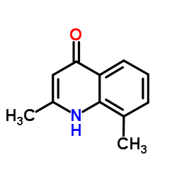 2,8-Dimethylchinolin-4-ol Structure