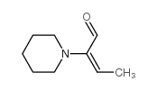 (E)-alpha-ethylidenepiperidine-1-acetaldehyde结构式