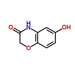 6-羟基-2H-1,4-苯并嗪-3(4H)-酮结构式
