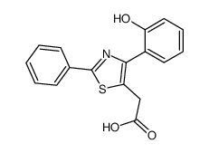 2-[4-(2-hydroxyphenyl)-2-phenyl-1,3-thiazol-5-yl]acetic acid Structure